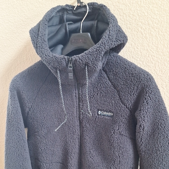 Columbia Womens CSC Sherpa Charcoal Fleece Hooded Jacket - Picture 5 of 7